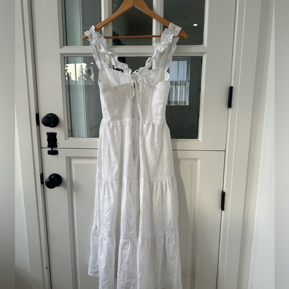 Reformation White Flowy Dress - Picture 2 of 2